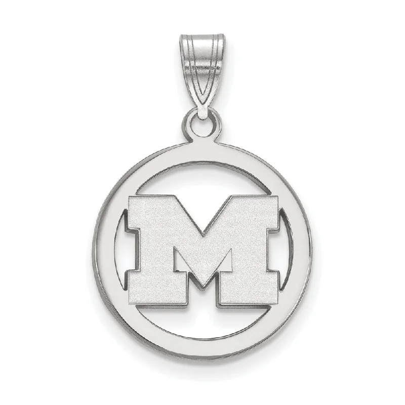 Huge Savings On Timeless Jewelry Collections Sterling Silver U. of Michigan Small Initial M Circle Pendant Huge Savings On Timeless Jewelry Collections Sterling Silver U. of Michigan Small Initial M Circle Pendant