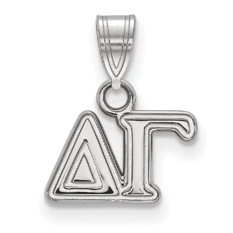 Waterproof Stainless Steel Jewelry For Lasting Beauty Sterling Silver Delta Gamma Small Greek Letters Pendant Waterproof Stainless Steel Jewelry For Lasting Beauty Sterling Silver Delta Gamma Small Greek Letters Pendant