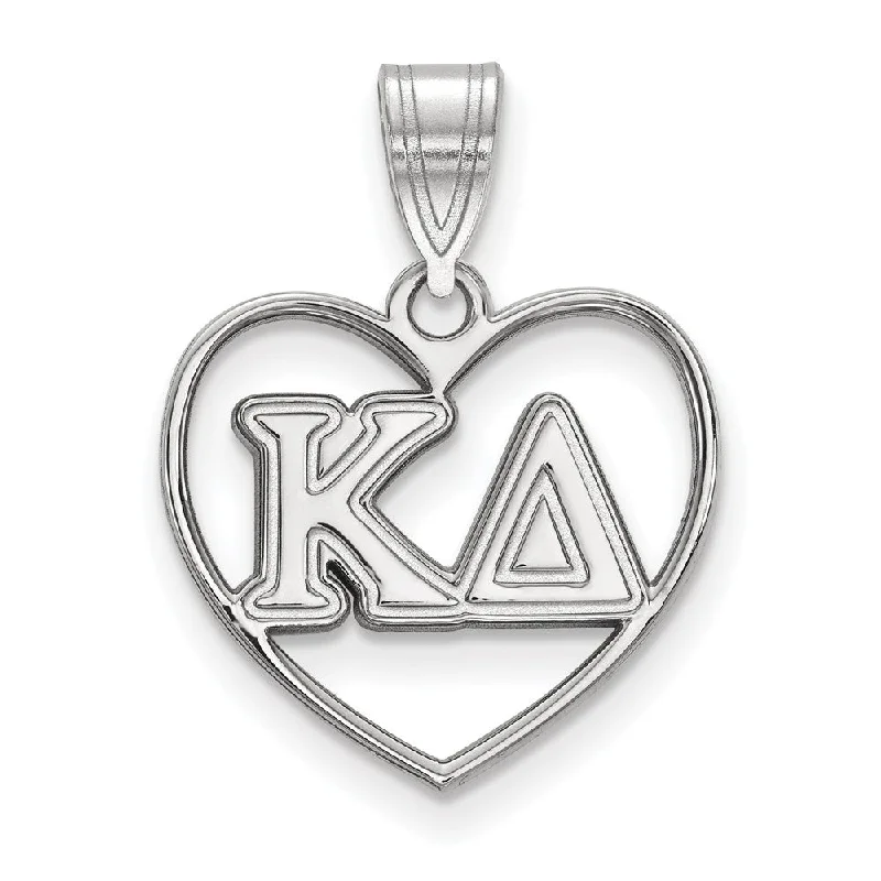 Trending Jewelry Now At Unbeatable Prices Sterling Silver Kappa Delta Heart Greek Letters Pendant Trending Jewelry Now At Unbeatable Prices Sterling Silver Kappa Delta Heart Greek Letters Pendant
