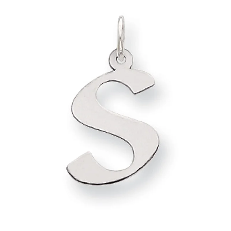 Special Deals On Handcrafted And Designer Jewelry Sterling Silver Karlie Collection Artisan Block Initial Charm Letter S