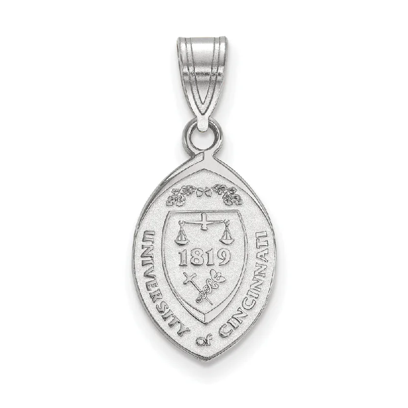 Elevate Your Jewelry Collection With Limited-Time Savings Sterling Silver U. of Cincinnati Medium Crest Pendant