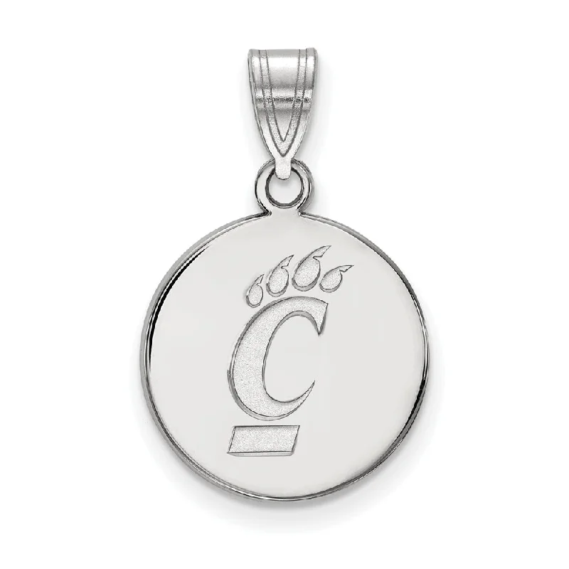 Accessorize For Less – Luxury Jewelry At Affordable Prices Sterling Silver U. of Cincinnati Medium Disc Pendant