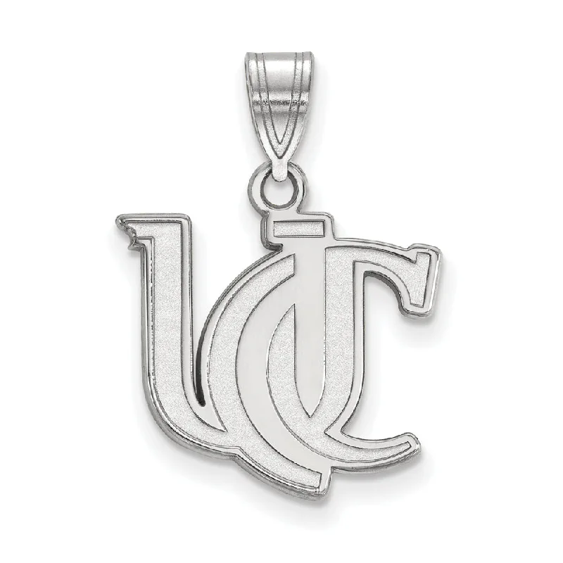 High-Quality Gemstone Jewelry For Special Occasions Sterling Silver U. of Cincinnati Medium Logo Pendant