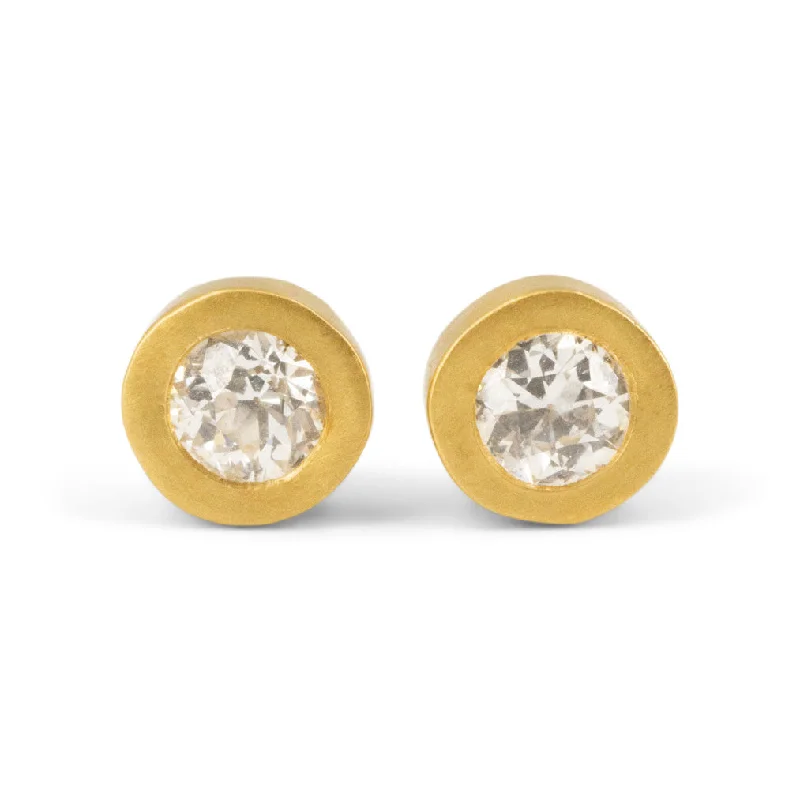 Buy More, Save More – Special Jewelry Discounts 22k Smooth Bezel Diamond Studs