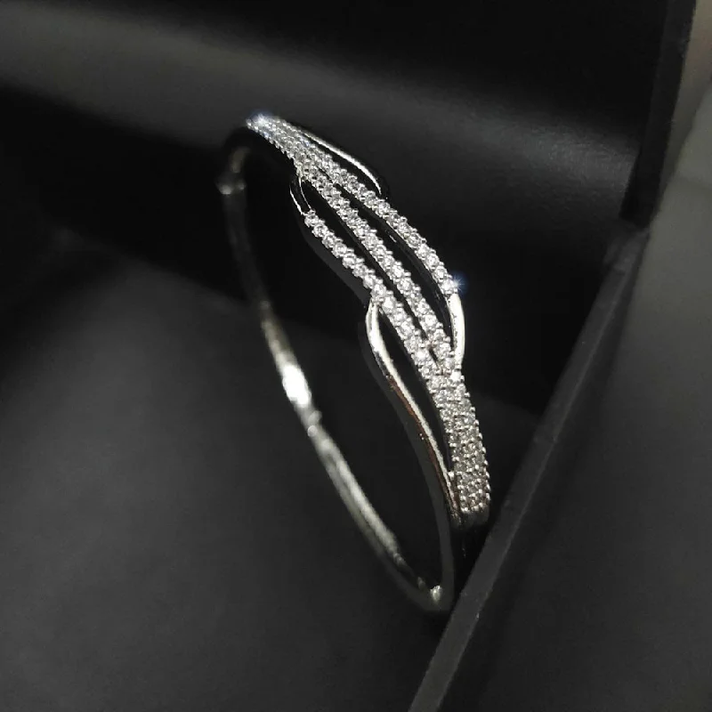 Trending Jewelry Styles Now At Limited-Time Discounts Aamrapali Silver Plated  AD  Bangle