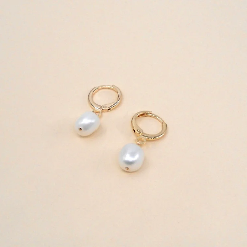Limited-Stock Jewelry Sale – Once It's Gone, It's Gone Alina Pearl Hoops Wholesale