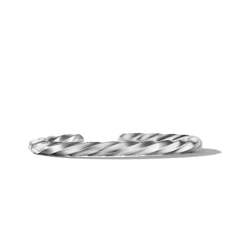 Last Chance To Grab Your Favorite Jewelry At A Discount Cable Edge® Cuff Bracelet in Sterling Silver\, 5.5mm
