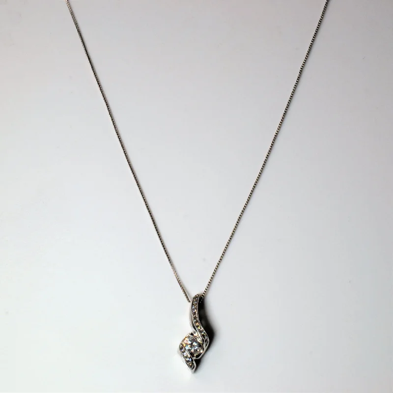 Luxury Jewelry Without The Luxury Price Tag Channel Set Diamond Drop Necklace | 0.40ctw | 18" | Luxury Jewelry Without The Luxury Price Tag Channel Set Diamond Drop Necklace | 0.40ctw | 18" |