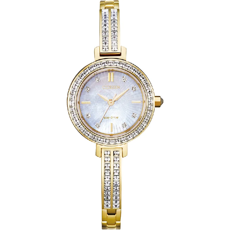 Versatile Layering Jewelry For Effortless Chic Citizen Eco-Drive Silhouette Crystal EM0862-56D