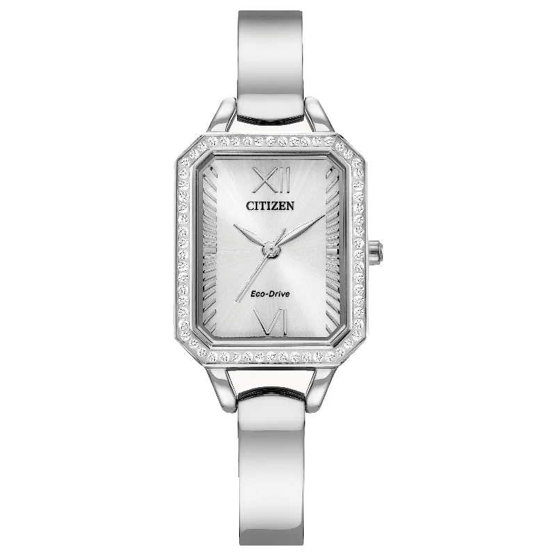 Elegant Rose Gold Jewelry For A Stylish Touch Citizen Eco-Drive Silhouette Crystal EM0980-50A