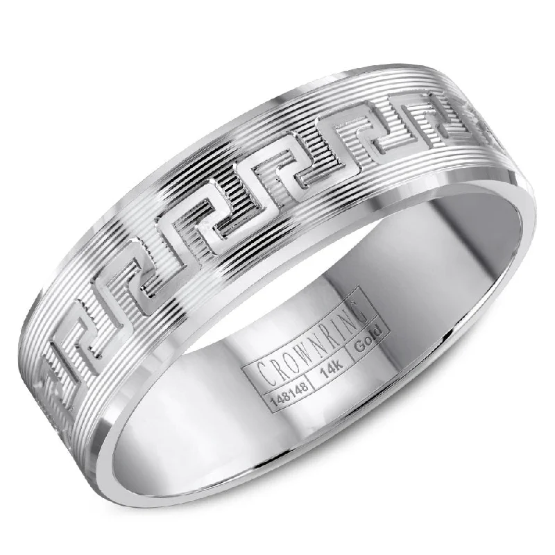 Once-A-Year Jewelry Deals – Shop Before They’Re Gone CrownRing 7MM Wedding Band with Highly Textured Finish and Line Details WB-8045