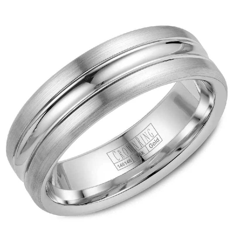 Exclusive Jewelry Sale – Grab Timeless Pieces Now CrownRing 7MM Wedding Band with Polished Center WB-023C7W