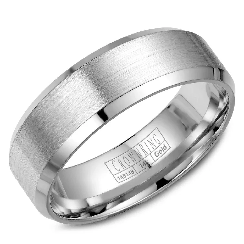 Jewelry Deals That Sparkle – Shop Today CrownRing 7MM Wedding Band with Brushed Center WB-7146 Jewelry Deals That Sparkle – Shop Today CrownRing 7MM Wedding Band with Brushed Center WB-7146