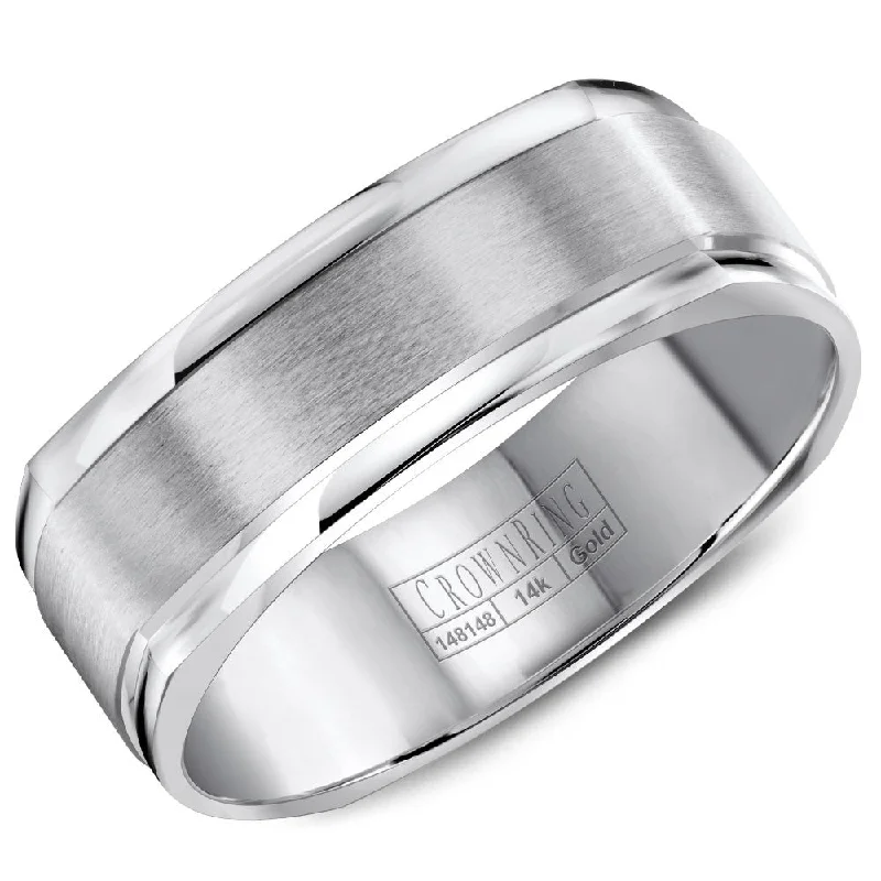 The Perfect Accessory For Less – Jewelry Sale Live CrownRing 7MM Wedding Band with Brushed Center WB-8091