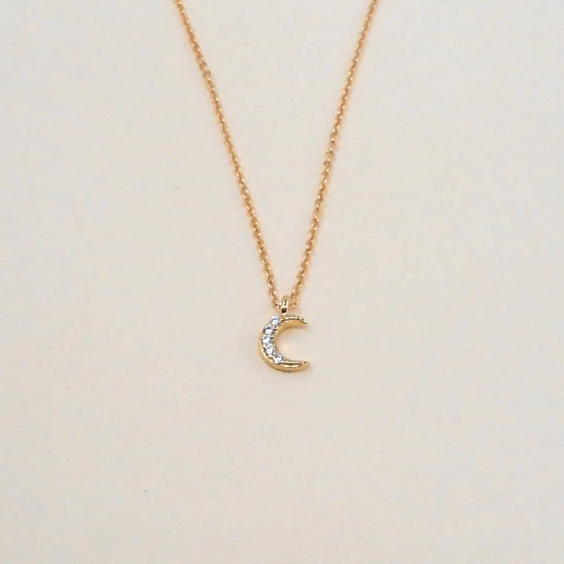 Flash Sale On Exquisite Jewelry – Don't Miss Out CZ Moon Necklace Wholesale