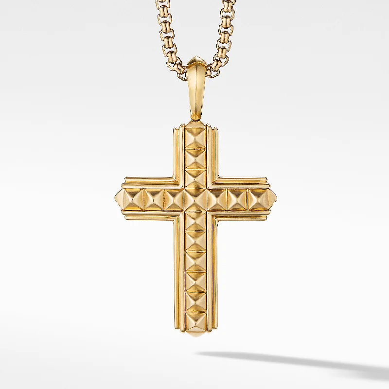 Luxury Jewelry Clearance – Shop Premium Styles Now Pyramid Cross in 18K Yellow Gold\, 37mm