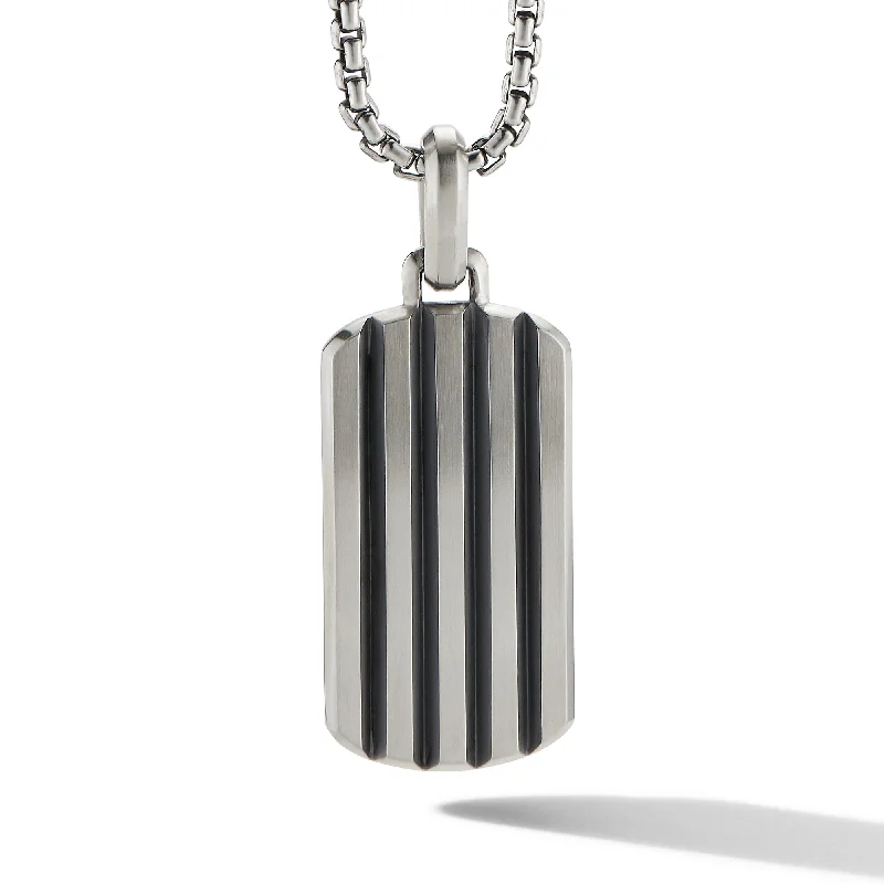 Shop Fine Jewelry With Exclusive Savings Beveled Tag in Sterling Silver\, 35mm
