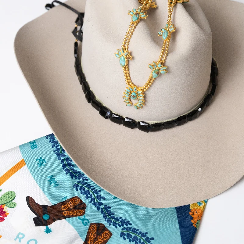 Sparkle More For Less – Jewelry Sale Happening Now Faceted Black Onyx Hat Band