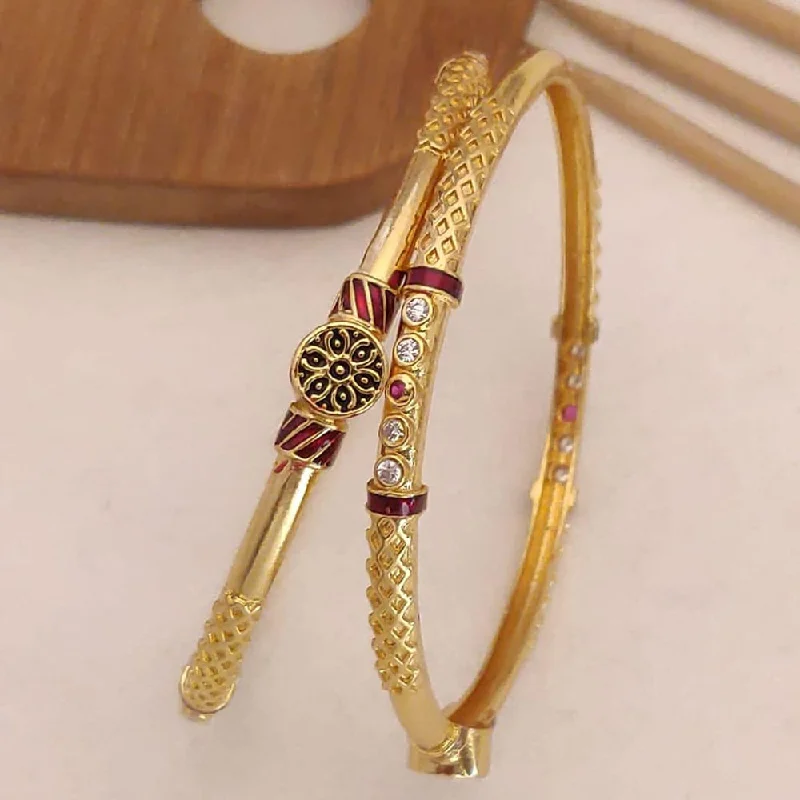 Unmissable Jewelry Clearance – Final Reductions H K Fashion Gold Plated Bangle Set