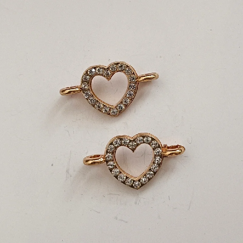 Huge Savings On Timeless Jewelry Collections Kriaa Gold Heart Charms Pendants DIY for Necklace Bracelet Jewellery Making and Crafting