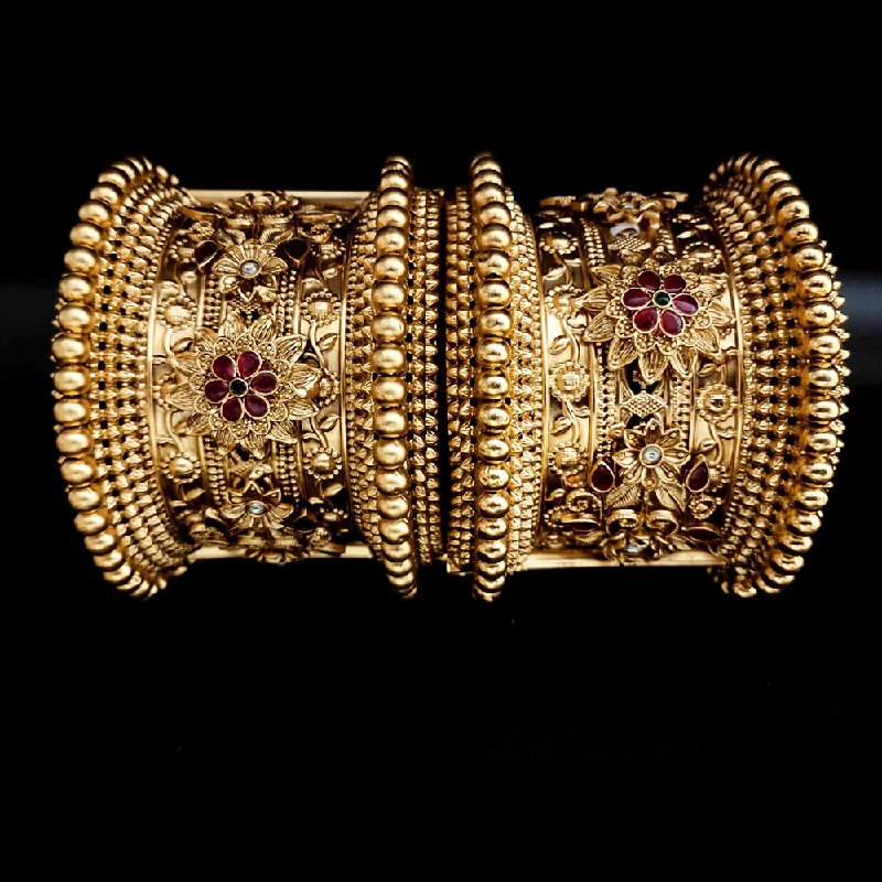 Exclusive Jewelry Sale – Sparkle For Less Lucentarts Jewellery Copper Openable Bangles Set