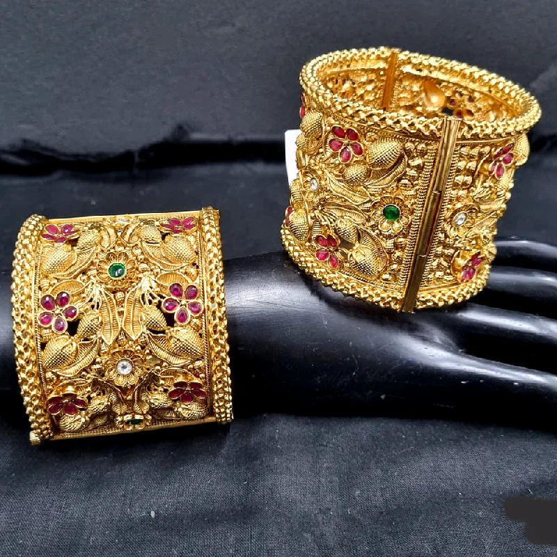Huge Savings On Timeless Jewelry Collections Lucentarts Jewellery Gold Plated Openable Bangle Set