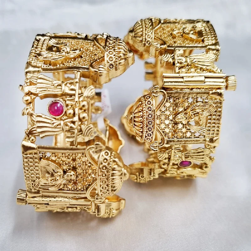 Shop Dazzling Jewelry At The Best Prices Lucentarts Jewellery Gold Plated Openable Bangle Set