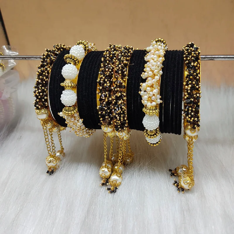 Accessorize For Less – Luxury Jewelry At Affordable Prices Lucentarts Jewellery Gold Plated Velvet Bangles Set