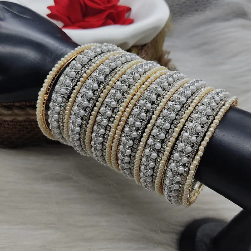 Timeless Elegance Now At Special Discounts Lucentarts Jewellery Silver Plated Bangle Set
