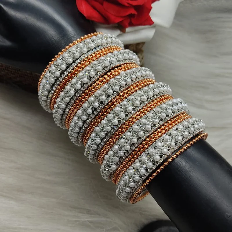 Breathtaking Jewelry At Limited-Time Savings Lucentarts Jewellery Silver Plated Bangle Set
