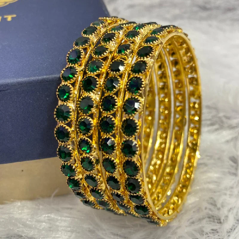 Elegant Jewelry Styles At Budget-Friendly Prices Manisha Jewellery Gold Plated Bangle Set