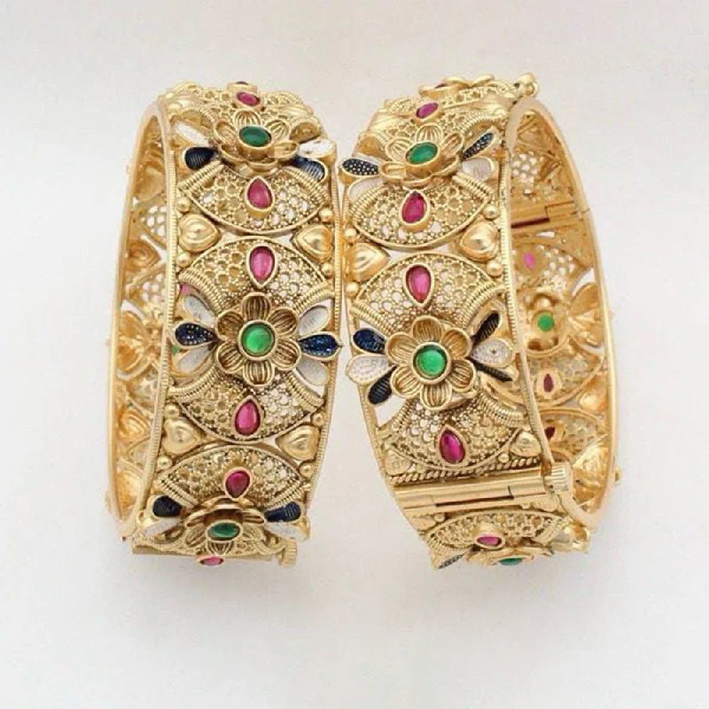 Flash Deals On Fine Jewelry – Shop Before It's Gone Manisha Jewellery Gold Plated Pota Openable Bangles Set Flash Deals On Fine Jewelry – Shop Before It's Gone Manisha Jewellery Gold Plated Pota Openable Bangles Set