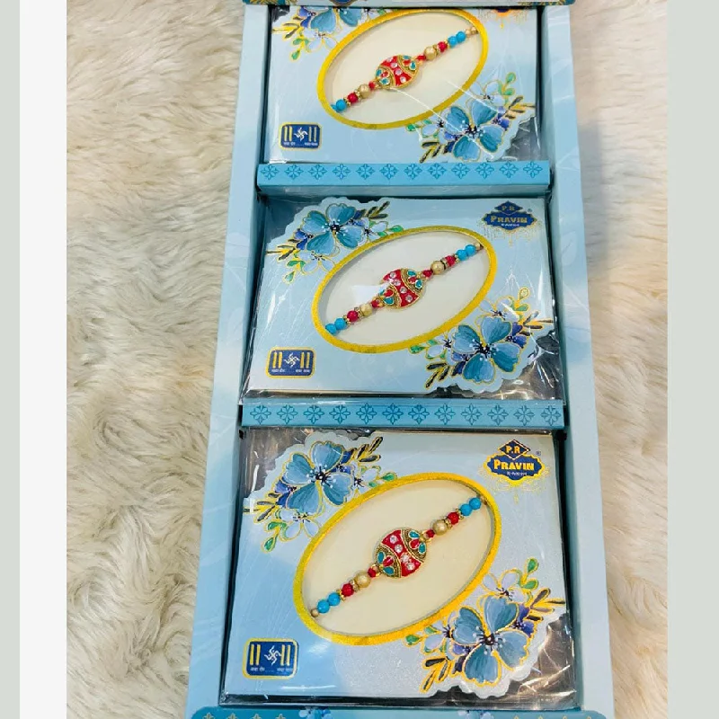 Limited-Time Offer On Elegant Jewelry Pieces Manisha Jewellery Pack Of 12 Rakhi Combo