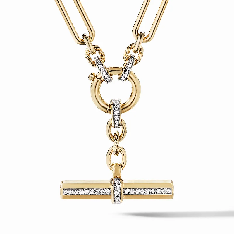 Sparkle On A Budget – Fine Jewelry For Less Lexington E/W Chain Necklace in 18K Yellow Gold with Diamonds\, 6.5mm