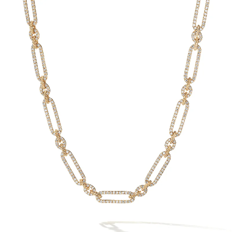 Trending Jewelry Styles Now At Limited-Time Discounts Lexington Chain Necklace in 18K Yellow Gold with Diamonds, 6.5mm
