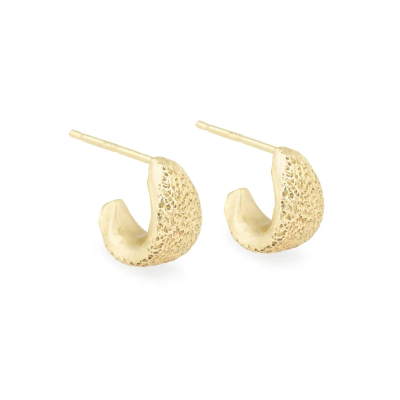 Don't Miss Out On Jaw-Dropping Jewelry Discounts Dune Hoops - Textured 18k