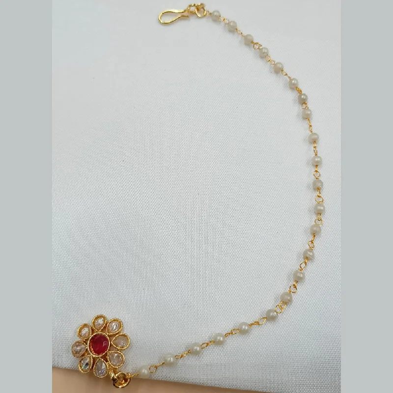 Handcrafted Jewelry Sale – Unique Designs At Low Prices Padmawati Bangles Gold Plated Pearl And Crystal Stone Nose Ring