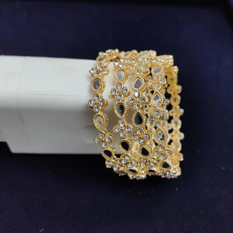 Chic And Stylish Jewelry At Exclusive Prices Pooja Bangles Gold Plated Austrian Stone And Mirror Bangle Set Chic And Stylish Jewelry At Exclusive Prices Pooja Bangles Gold Plated Austrian Stone And Mirror Bangle Set