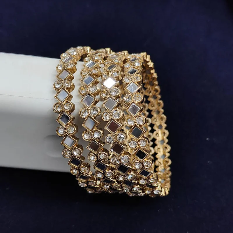 Timeless Jewelry At Special Discount Rates Pooja Bangles Gold Plated Austrian Stone And Mirror Bangle Set Timeless Jewelry At Special Discount Rates Pooja Bangles Gold Plated Austrian Stone And Mirror Bangle Set