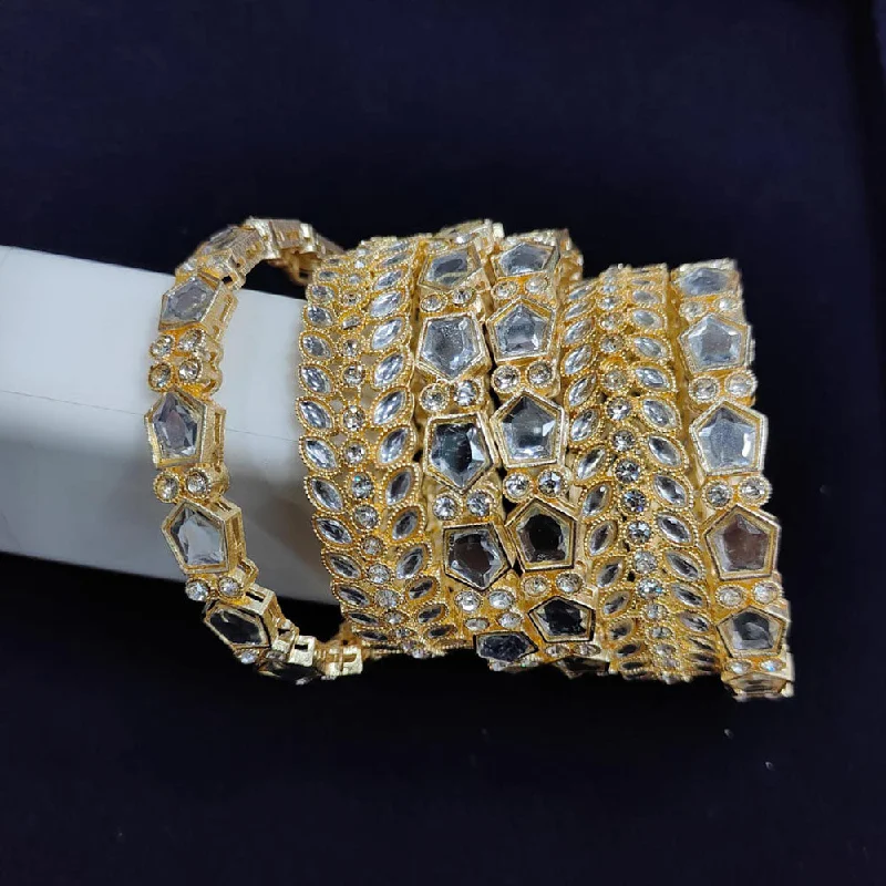 Limited-Stock Jewelry Clearance – Grab Your Favorites Now Pooja Bangles Gold Plated Bangle Set