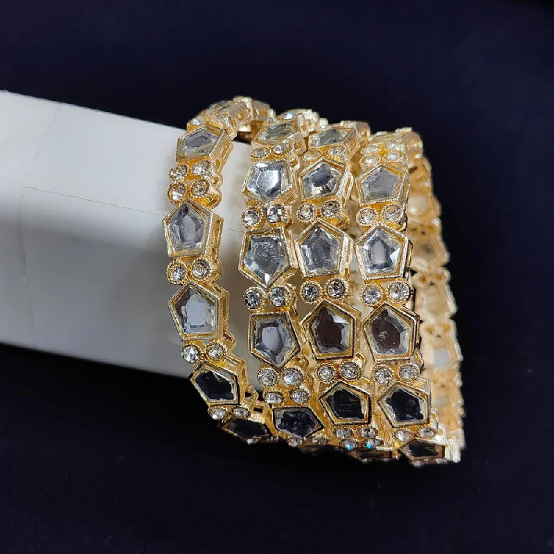 Premium Jewelry Now Available At Special Discounts Pooja Bangles Gold Plated Crystal Stone Bangle Set