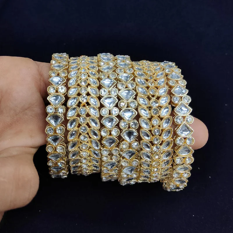Bestselling Jewelry At Special Promotional Rates Pooja Bangles Gold Plated Kundan Stone Bangle Set