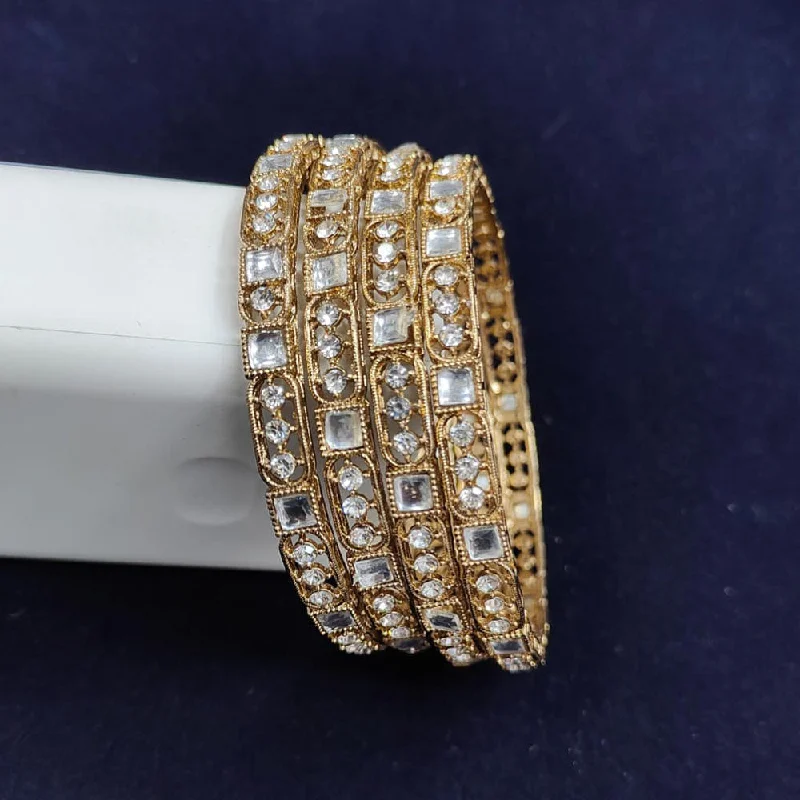 Special Jewelry Deals – Upgrade Your Collection Pooja Bangles Gold Plated Kundan Stone Bangles Set Special Jewelry Deals – Upgrade Your Collection Pooja Bangles Gold Plated Kundan Stone Bangles Set