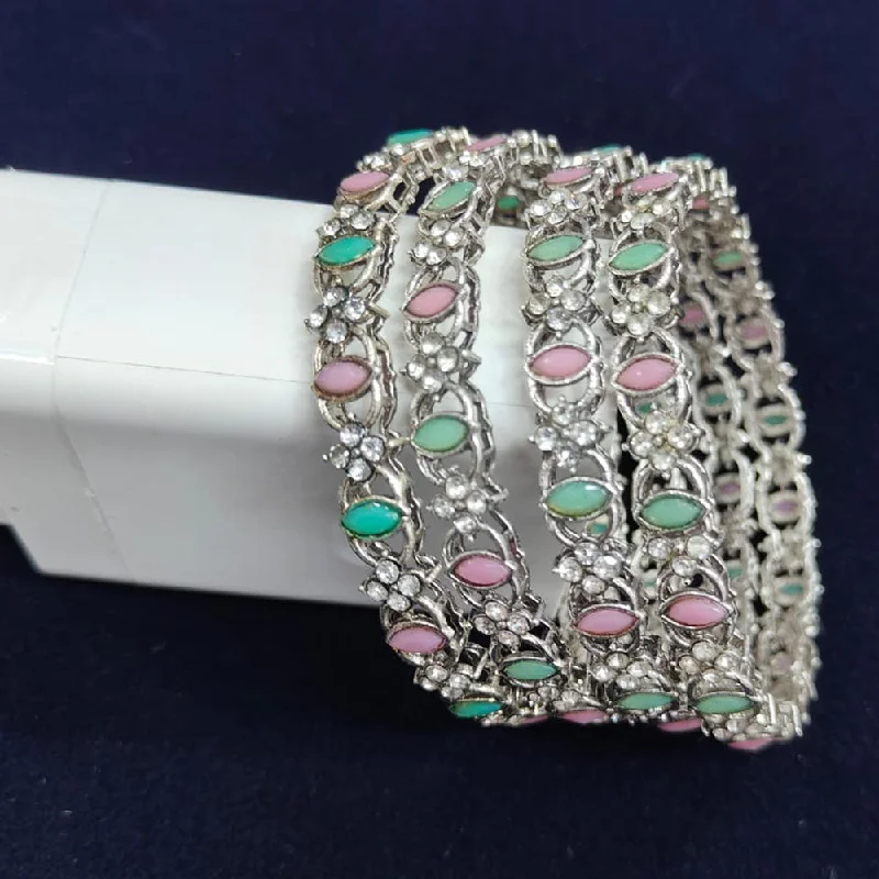 Holiday Jewelry Sale – Perfect Gifts At Great Prices Pooja Bangles Silver Plated Austrian Stone Bangle Set Holiday Jewelry Sale – Perfect Gifts At Great Prices Pooja Bangles Silver Plated Austrian Stone Bangle Set