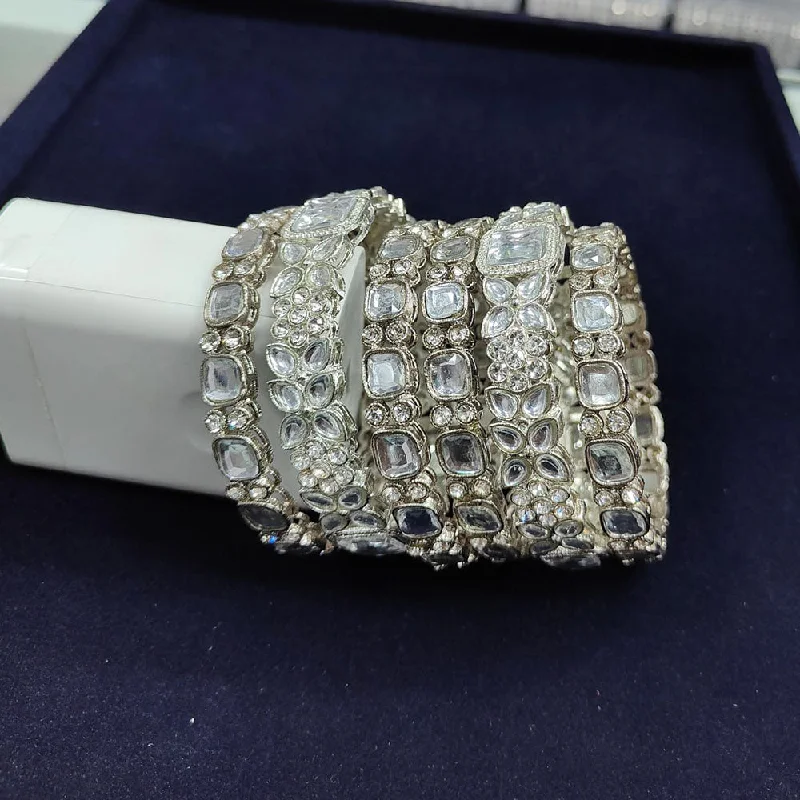 Shine Without Limits – Jewelry Sale Happening Now Pooja Bangle Silver Plated Crystal Stone And Austrian Stone Bangle Set Shine Without Limits – Jewelry Sale Happening Now Pooja Bangle Silver Plated Crystal Stone And Austrian Stone Bangle Set