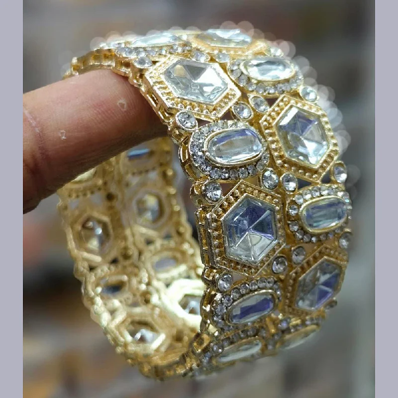 Elegant Designs, Unbeatable Discounts – Shop Jewelry Now Pooja Bangles Gold Plated Crystal Stone Bangles Set