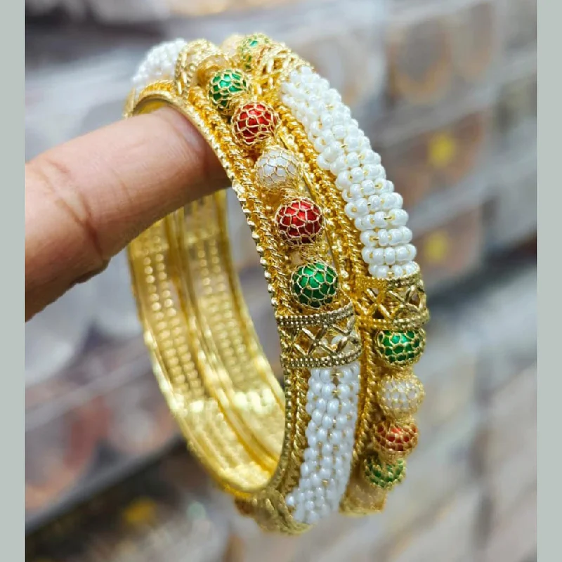 Premium Diamond Jewelry At Once-In-A-Lifetime Discounts Pooja Bangles Gold Plated Pearl Bangles Set