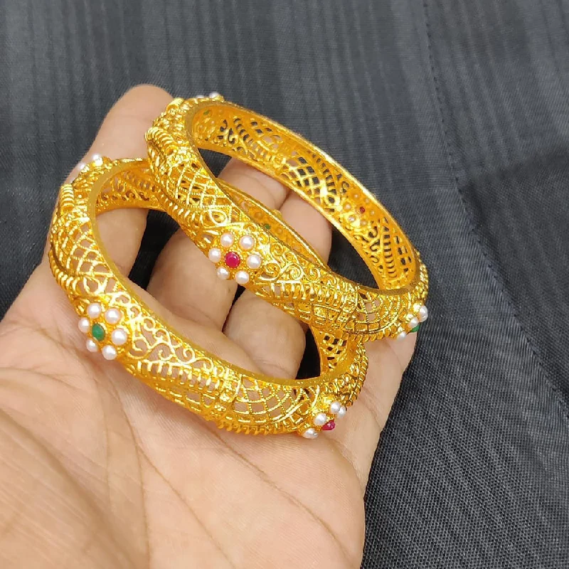 Fashion-Forward Jewelry At Incredible Prices Pooja Bangles Gold Plated Pearl Bangles Set Fashion-Forward Jewelry At Incredible Prices Pooja Bangles Gold Plated Pearl Bangles Set