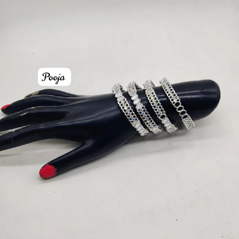 Last Chance To Shop High-End Jewelry At Markdown Prices Pooja Bangles Silver Plated Bangles Set