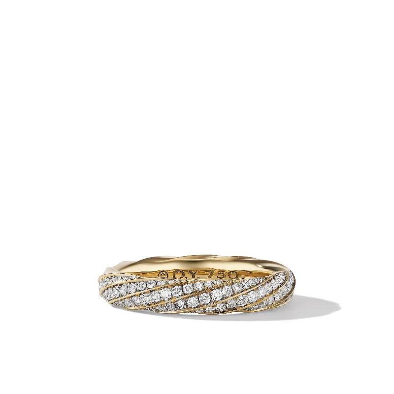 Special Sale On Handcrafted Jewelry – Shop Today Cable Edge® Band Ring in 18K Yellow Gold with Diamonds\, 4mm Special Sale On Handcrafted Jewelry – Shop Today Cable Edge® Band Ring in 18K Yellow Gold with Diamonds\, 4mm
